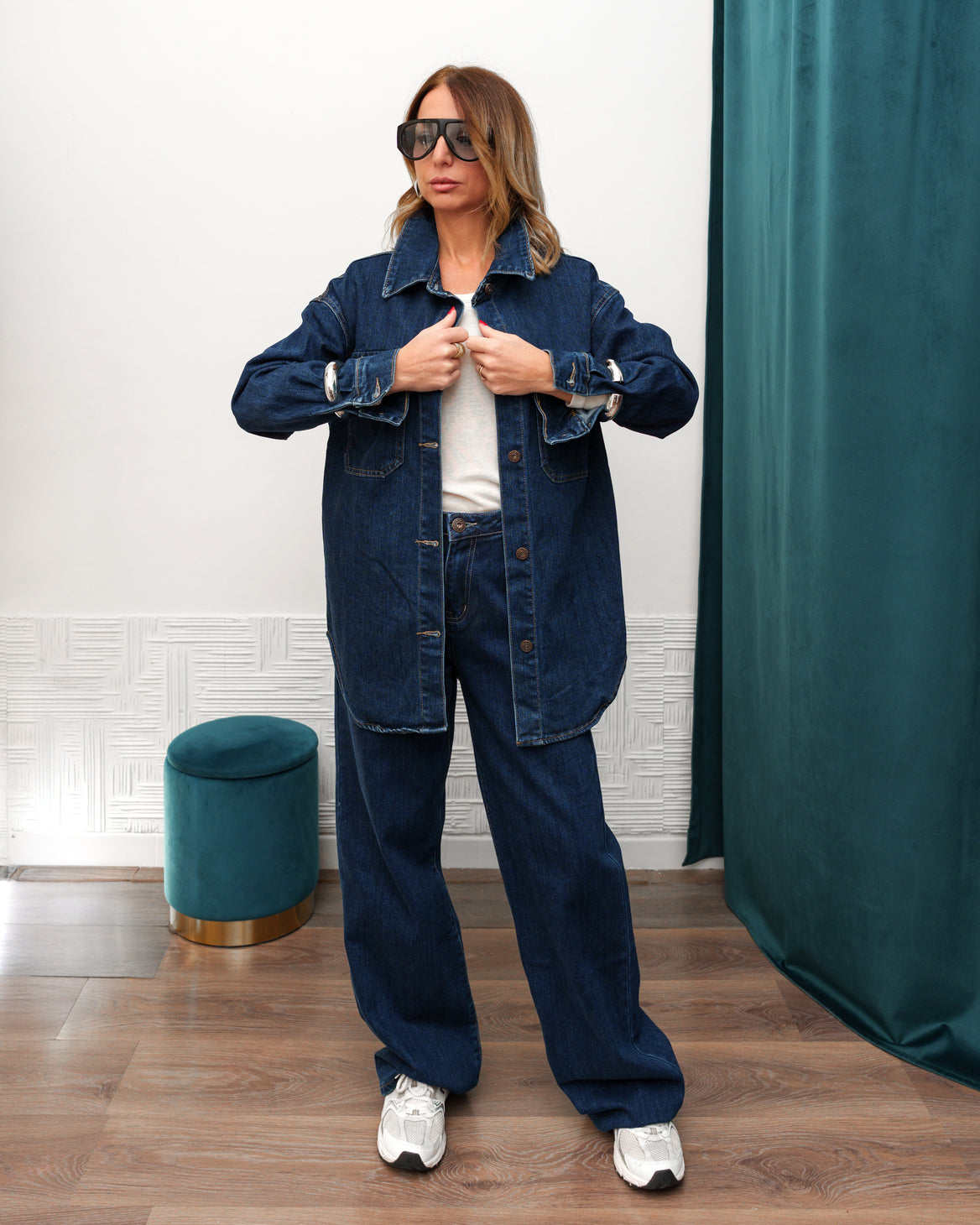 Giacca a Camicia Denim