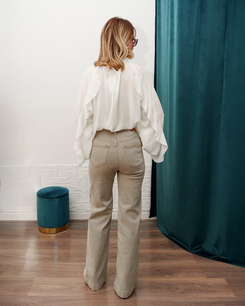 Pantalone Denim Sabbia